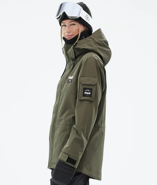 adept_w_5-57.webp Skijacken<Dope Snow Adept W OliveGreen/Black