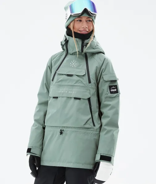akin_w_0-2.webp Snowboardjacken<Dope Snow Akin W FadedGreen