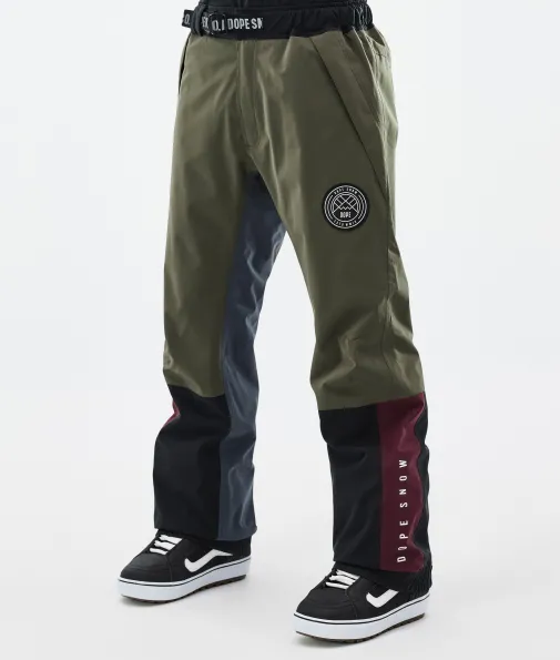 blizzard_track_0-1.webp Snowboardhosen<Dope Snow Blizzard Track OIiveGreen/Burgundy/MetalBlue/Black