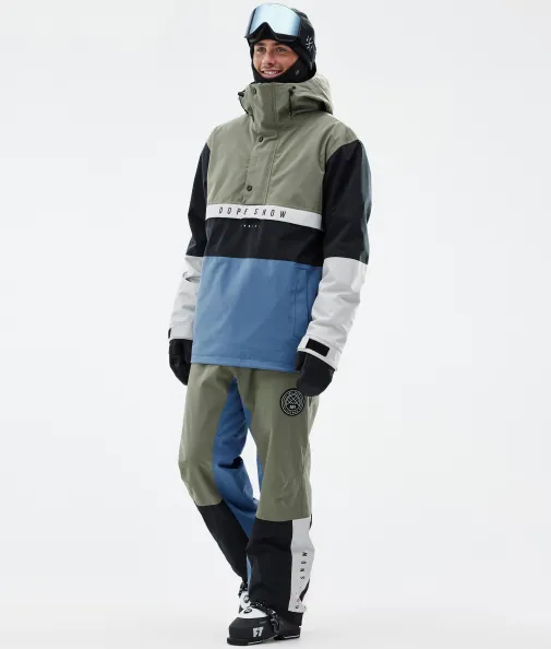 blizzard_track_1-2.webp Skihosen<Dope Snow Blizzard Track Greenish/LightGrey/Black/BlueSteel