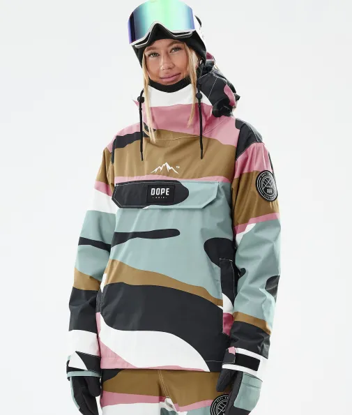 Snowboardjacken<Dope Snow Blizzard W ShardsGoldMutedPink