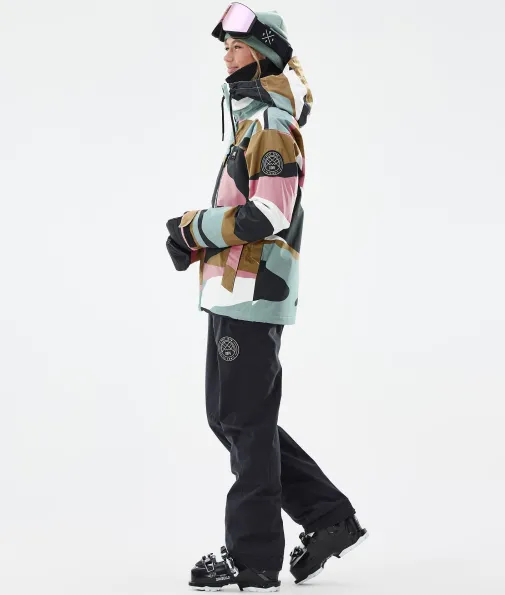 blizzard_w_full_zip_2-18.webp Skijacken<Dope Snow Blizzard W Full Zip ShardsGoldMutedPink