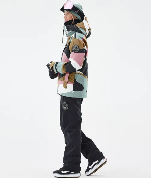 blizzard_w_full_zip_2-2.webp Snowboardjacken<Dope Snow Blizzard W Full Zip ShardsGoldMutedPink