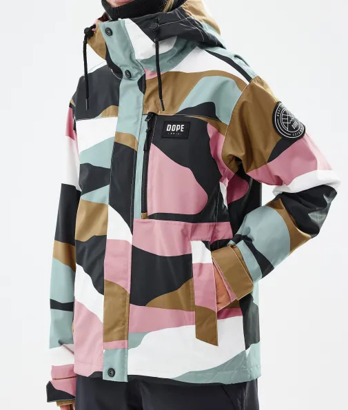 blizzard_w_full_zip_6-2.webp Snowboardjacken<Dope Snow Blizzard W Full Zip ShardsGoldMutedPink