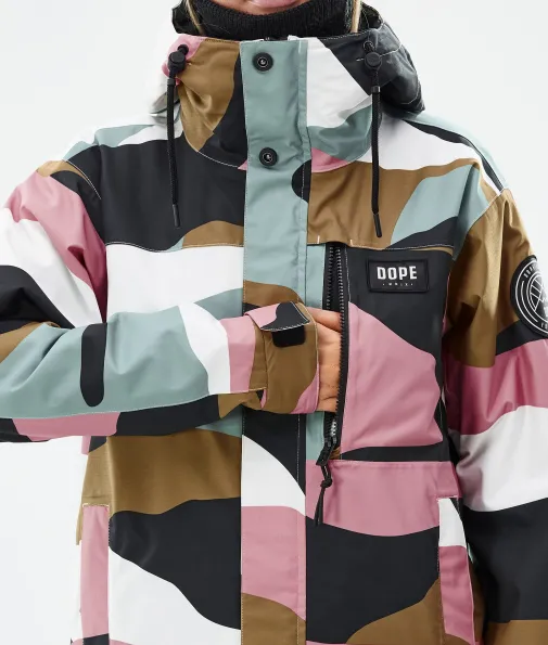blizzard_w_full_zip_7-2.webp Snowboardjacken<Dope Snow Blizzard W Full Zip ShardsGoldMutedPink