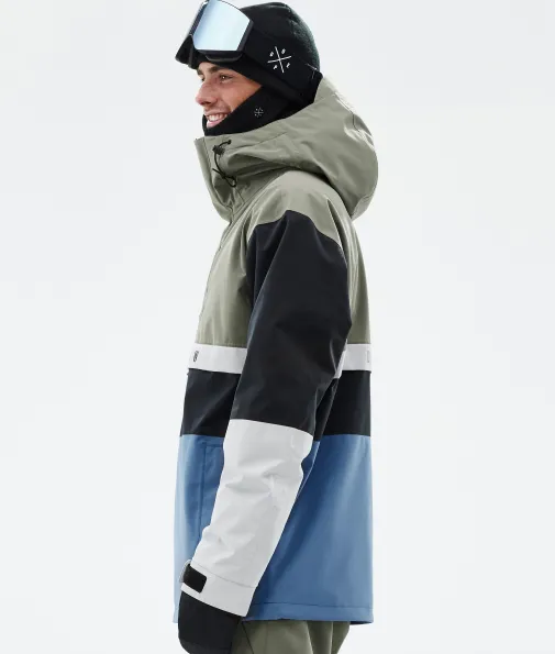 legacy_track_4.webp Snowboardjacken<Dope Snow Legacy Track Greenish/LightGrey/Black/BlueSteel