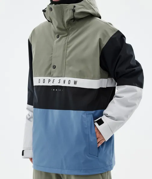 legacy_track_6.webp Snowboardjacken<Dope Snow Legacy Track Greenish/LightGrey/Black/BlueSteel