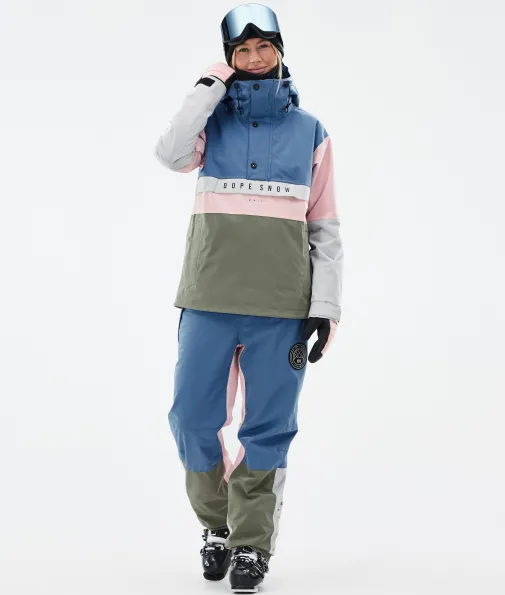 Skijacken<Dope Snow Legacy Track W BlueSteel/LightGrey/SoftPink/Greenish