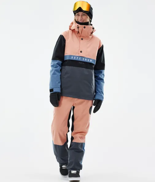 Snowboardjacken<Dope Snow Legacy Track W FadedPeach/BlueSteel/Black/MetalBlue
