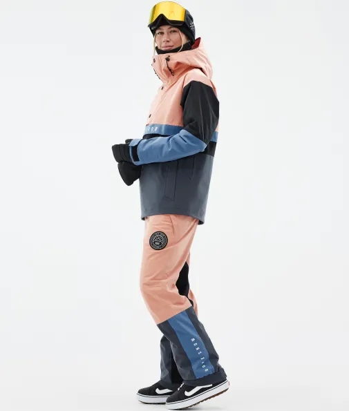 legacy_track_w_2.webp Snowboardjacken<Dope Snow Legacy Track W FadedPeach/BlueSteel/Black/MetalBlue