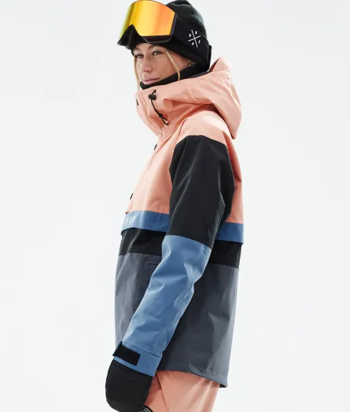 legacy_track_w_4.webp Snowboardjacken<Dope Snow Legacy Track W FadedPeach/BlueSteel/Black/MetalBlue
