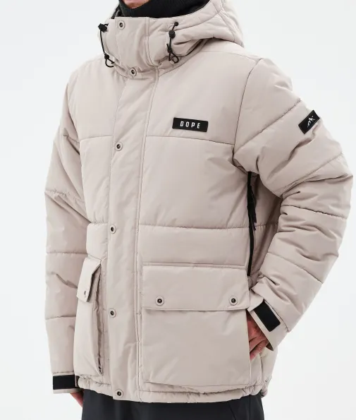 puffer_full_zip_6-3.webp Snowboardjacken<Dope Snow Puffer Full Zip Sand