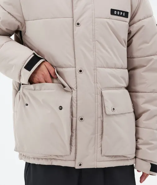 puffer_full_zip_7-3.webp Snowboardjacken<Dope Snow Puffer Full Zip Sand