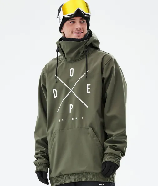 Snowboardjacken<Dope Snow Yeti OliveGreen2X-Up