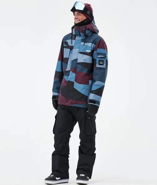 Snowboardjacken<Dope Snow Adept ShardsBurgundyBlue