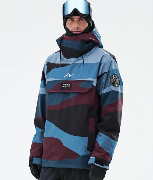 Snowboardjacken<Dope Snow Blizzard ShardsBurgundyBlue
