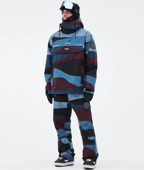 Snowboardhosen<Dope Snow Blizzard ShardsBurgundyBlue