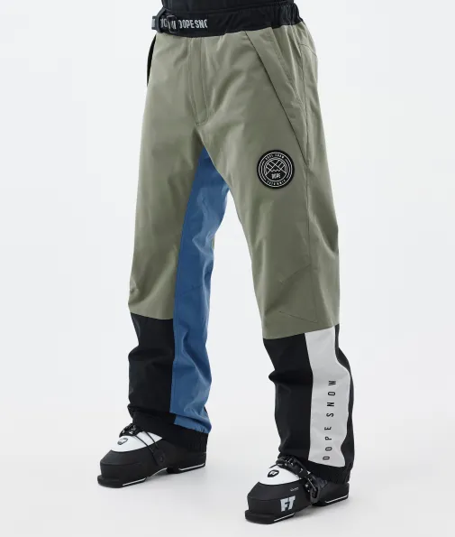 Skihosen<Dope Snow Blizzard Track Greenish/LightGrey/Black/BlueSteel