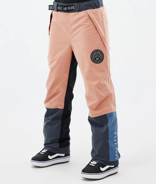 Snowboardhosen<Dope Snow Blizzard Track W FadedPeach/BlueSteel/Black/MetalBlue