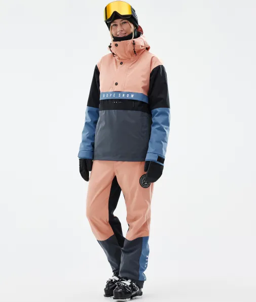Skihosen<Dope Snow Blizzard Track W FadedPeach/BlueSteel/Black/MetalBlue