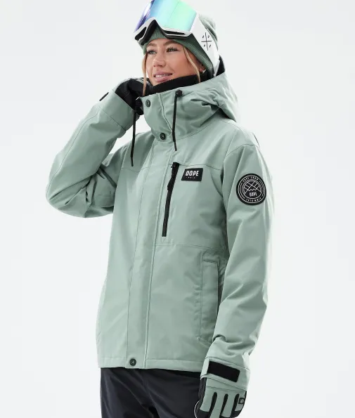 blizzard_w_full_zip_0-1.webp Snowboardjacken<Dope Snow Blizzard W Full Zip FadedGreen