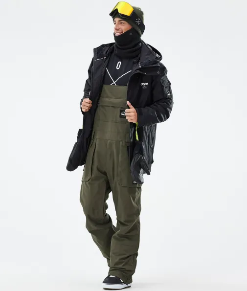 Snowboardhosen<Dope Snow Notorious B.I.B OliveGreen