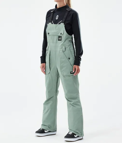 Snowboardhosen<Dope Snow Notorious B.I.B W FadedGreen
