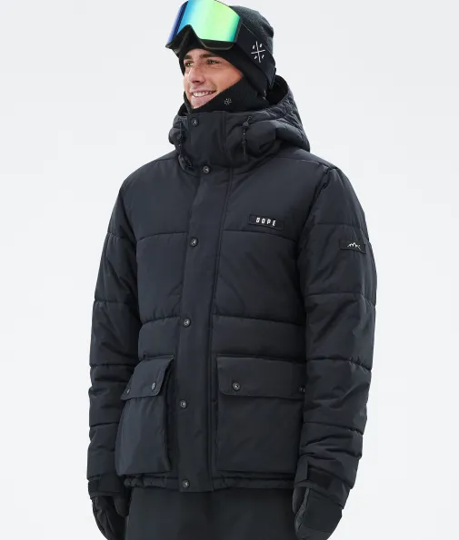 Snowboardjacken<Dope Snow Puffer Full Zip Black