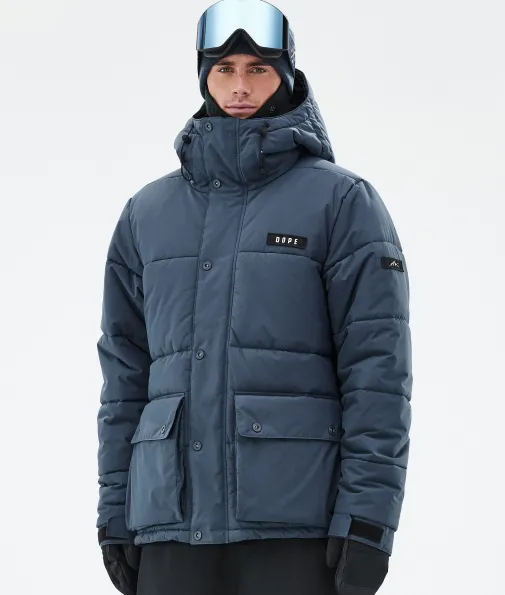 Snowboardjacken<Dope Snow Puffer Full Zip MetalBlue