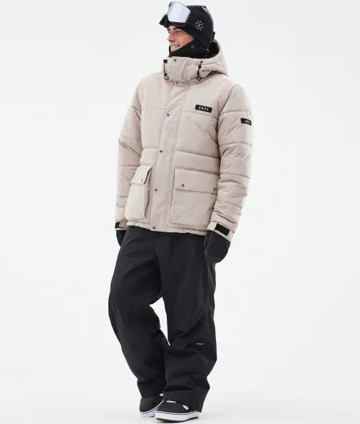 Snowboardjacken<Dope Snow Puffer Full Zip Sand