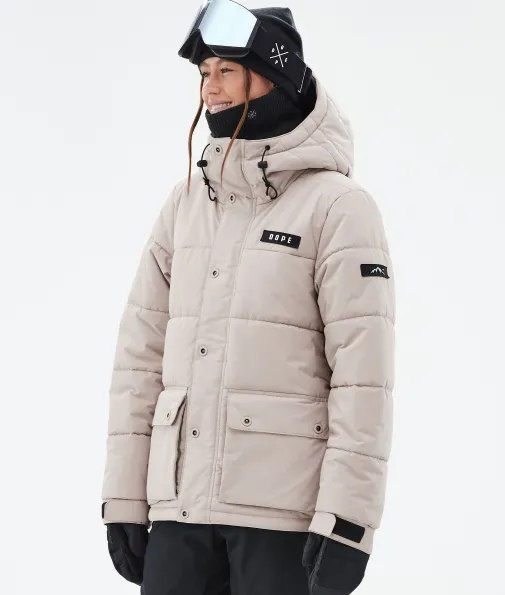 Skijacken<Dope Snow Puffer W Full Zip Sand